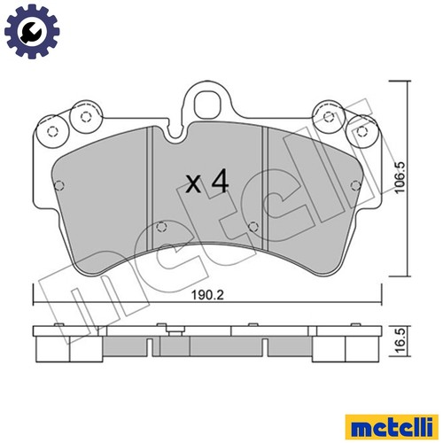 Brake pad set disc - brake,