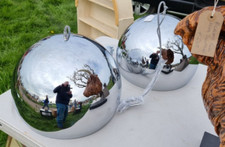 Chrome Hanging Globe Light