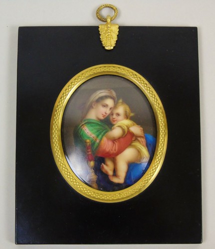 Antique porcelain plaque - porcelain,