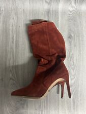 Women’s Reiss Lily Maroon Suede Boots UK Size 6 Brand New