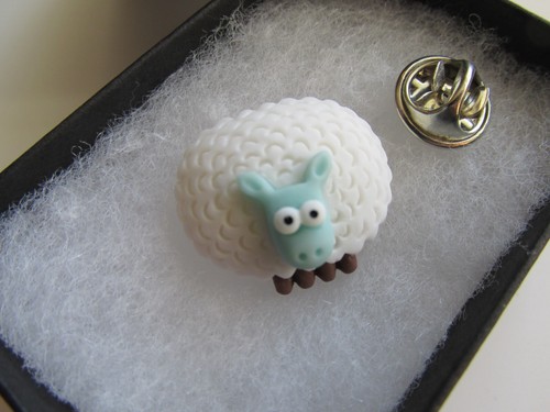 Handmade cute sheep - handmade, brooch
