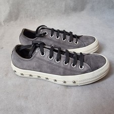 Converse Suede Stud Trainers / Grey Womens UK 7 / Mens UK 5