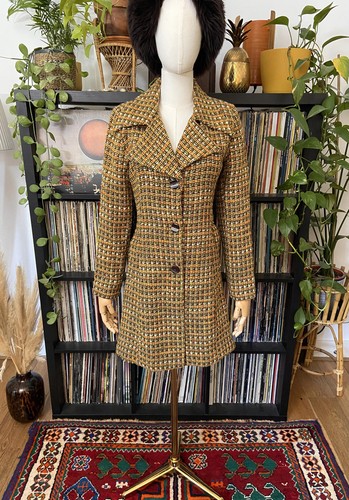 Vintage 1970s orange tweed - 1970s,