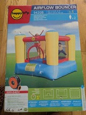 Happy Hop Airflow Bouncer 9420B Kids Bouncy Castle with Air Blower, 6.5'x6.5'x5'