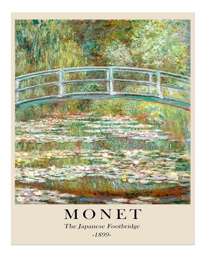 Monet japanese footbridge - japanese,