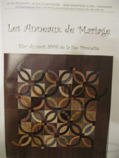 Patchwork Quilt Kit to make 'WEDDING RINGS  QUILT' Designed by Nathalie Meance