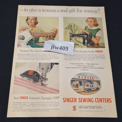 1955 singer sewing machine - singer,