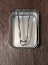 Genuine Surplus British Army Issue Mess Tins Metal Ration Cooking Set - Camping