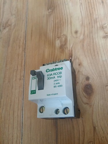 Crabtree 63a rcd rccb - crabtree, 63