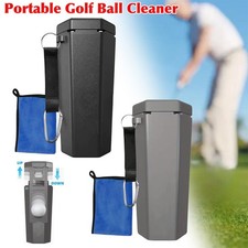 Portable Golf Ball Cleaner Golf Ball Washer Cleaner Kits With Cleaning Towel New