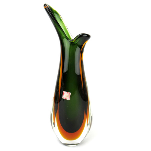 Murano glass vase - murano, sommerso