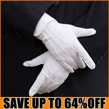 Adults white formal gloves - formal,