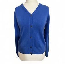 M&S LADIES BLUE CARDIGAN KNIT JACKET CLASSIC STYLE ANY OCCASION WOMEN UK 12 M