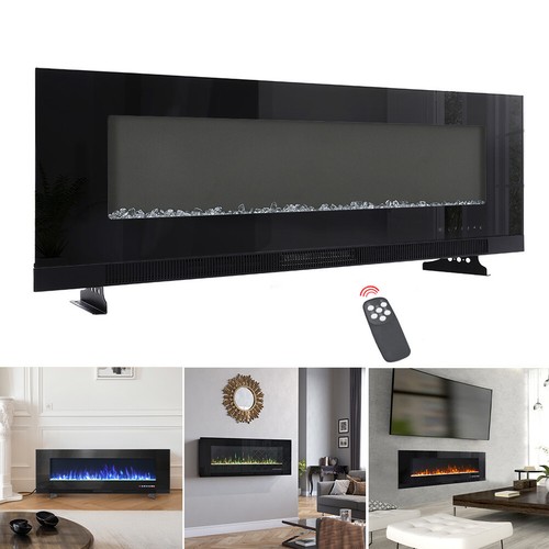 Electric fireplace insert wall - fireplace,