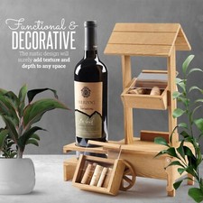 Champagne Cart, Wine Holder Countertop Table Top Snack Dried Fruit Nut+Tea Light