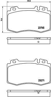 Brake pad set disc - brake,