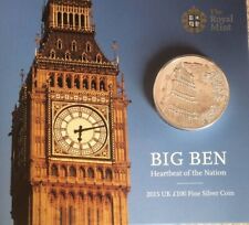 2015 The Royal Mint Big Ben Fine Silver UK BU One Hundred Pounds £100 coin