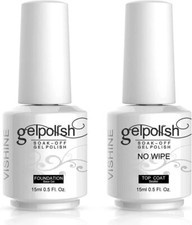 Gel Nail Polish Set - No Wipe