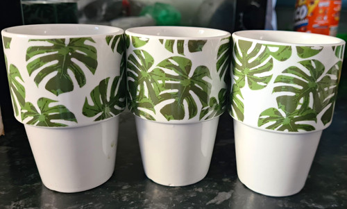Set stackable ceramic tea - set,