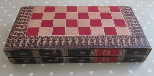 Antique leather faux book - faux,