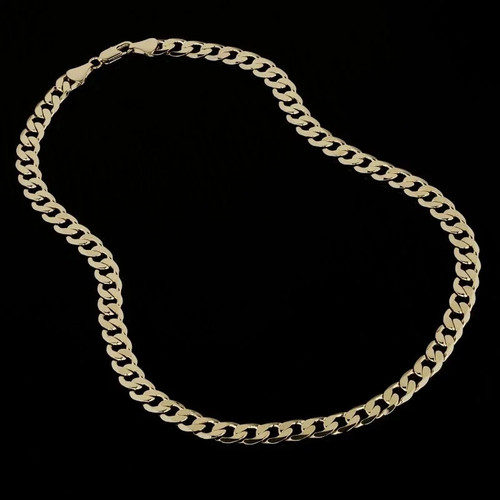 Mens 9ct gold filled cuban - gold,
