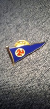 Vintage Isle Of Man Manx Insignia Flag Pin Badge
