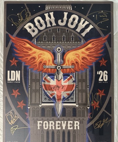 Bon jovi hand signed - hand,