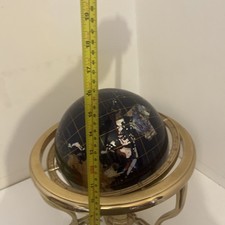Large Gemstone World Globe