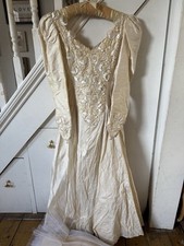 Vintage Cream Lace Ruffle Big