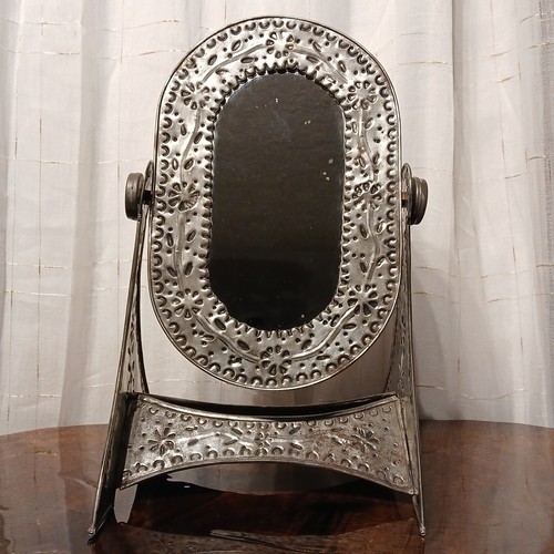 Punched tin tabletop - punched,
