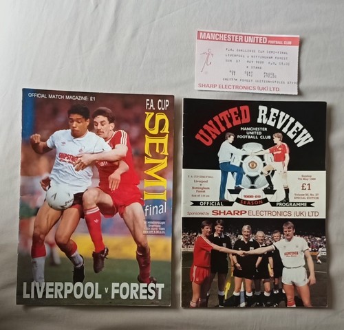 Cup semi final programme - f.a.,