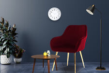 Dining Velvet Arm Chair Padded Seat Gold Legs Kitchen Home Office Lounge Chair