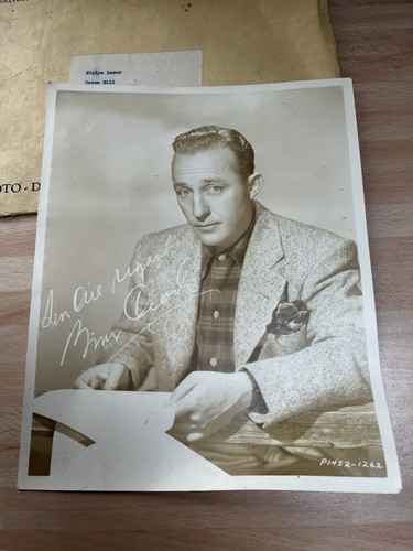 Bing crosby vintage signed - bing,