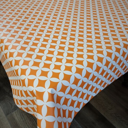 Alice orange geometric pvc - orange,