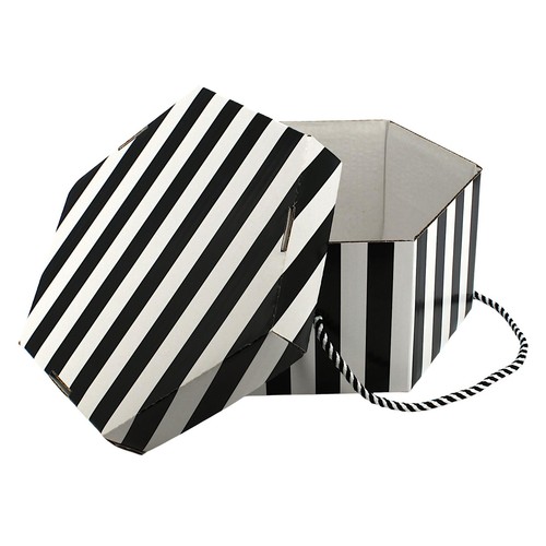 Candy stripe hexagonal - stripe, box