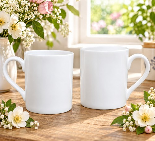Balmoral white mugs set - balmoral,