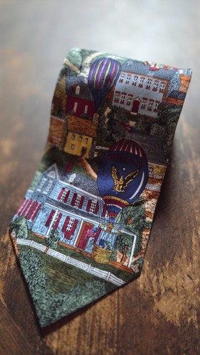 Americana silk tie - americana, hot
