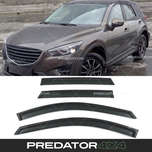 Black smoked wind deflectors - black,