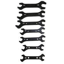 Double Hose Ended Spanner Tool Wrench Set AN3 to AN20 Anodized Alu UK