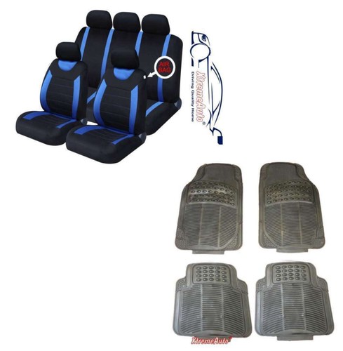Naby blue seat covers rubber - blue, +