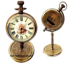 Titanic Desk Clock Handcrafted