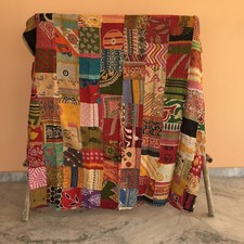 Multicolor Bed Runner Kantha