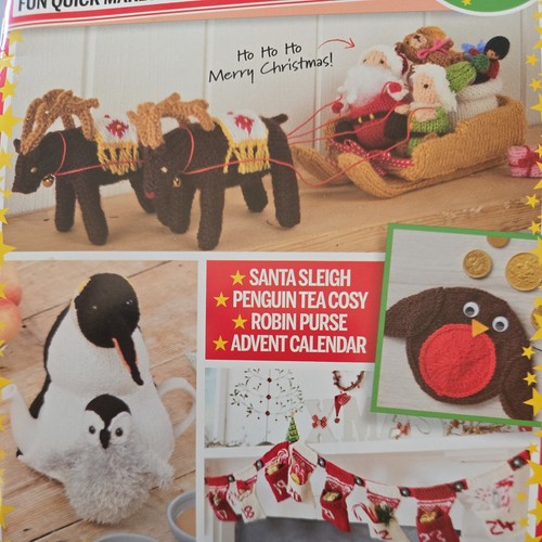 Christmas cute knitting - christmas,