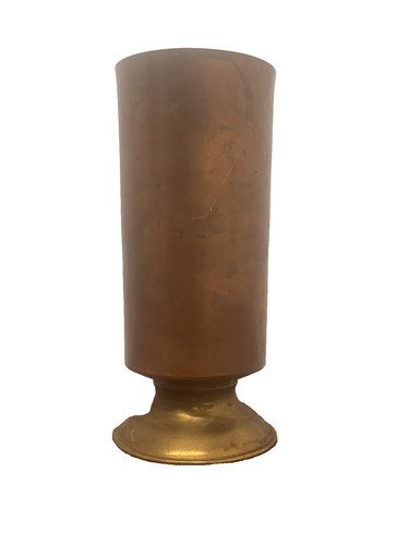 Vintage copper church flower - church,