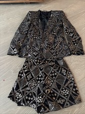 Matching Zara Blazer And Shorts Perfect For christmas Party Size Small