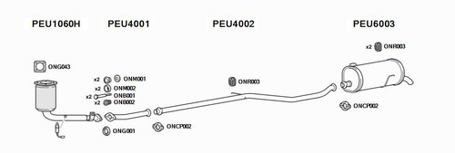 Euroflo exhaust system for - exhaust,