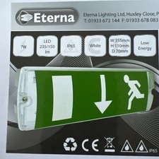 Eterna EMLED3M LED Bulkhead Emergency Light Fitting - Maintained 7 Watt