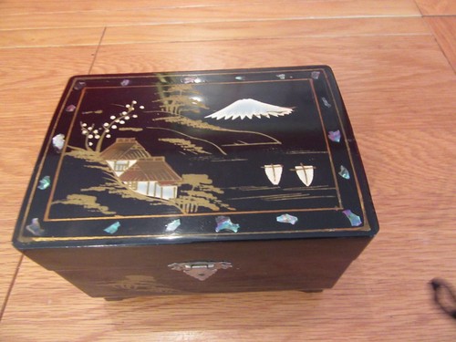 Vintage black lacquer - vintage,
