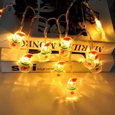 Snowman String Light Garland