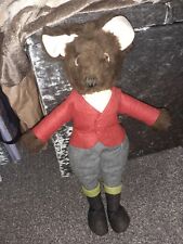 Vintage Mr Fox Fabric Dressed for hunting  handmade standing brown fox